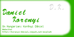 daniel korenyi business card